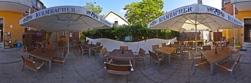360° Panorama-Ansicht - Restaurant Ipiros - Biergarten